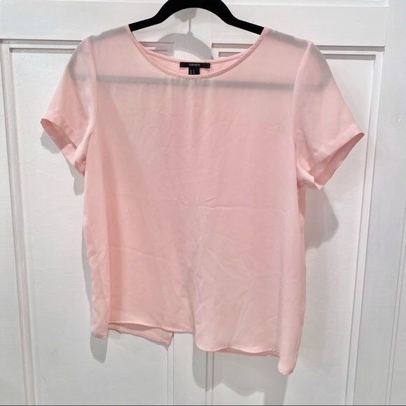 Forever 21 Tops - Forever21 Medium Pink Short Sleeve Blouse